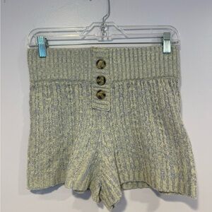 Knit‎ button Urban Outfitters out from under sweat shorts
